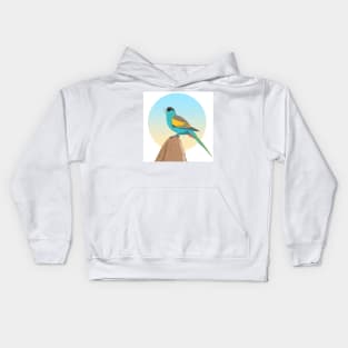 Hooded parrot Kids Hoodie